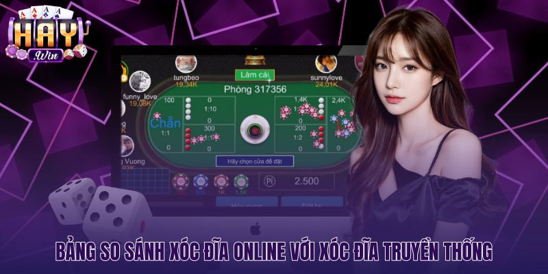 So sánh chi tiết xóc đĩa online và chiếu bạc truyền thống