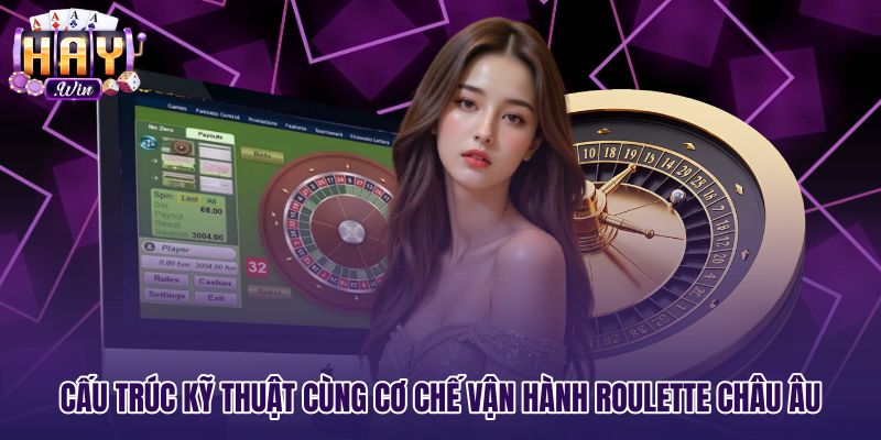 Thiết kế vành quay Roulette châu Âu cùng rãnh số không đơn