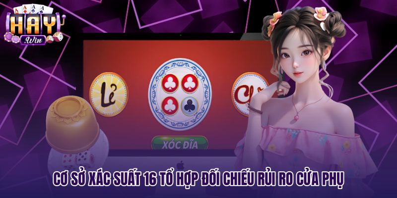 Bảng xác suất Bắt vị xóc đĩa theo mười sáu tổ hợp